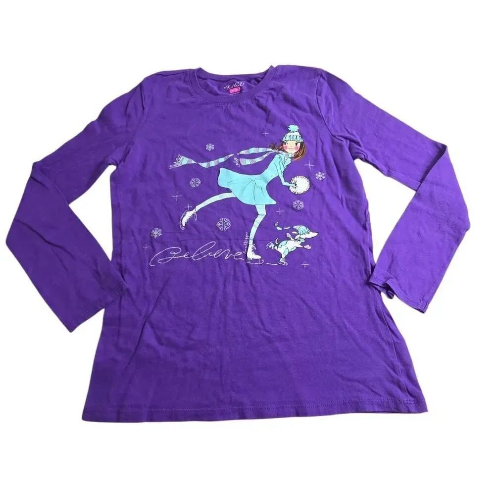 Children's Place longsleeve ice skating shirt XL14